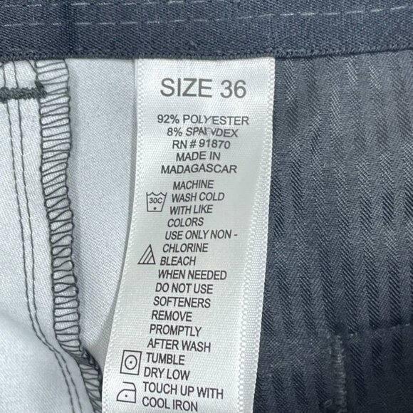 Pebble Beach Men’s Performance Golf Shorts Size 36 Gray a0122 - Picture 4 of 6